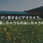 ガン見するビデオカメラ。緊張しちゃうものはしちゃうので